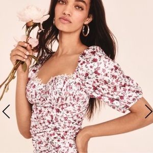 For Love and Lemons Floral Mini Dress